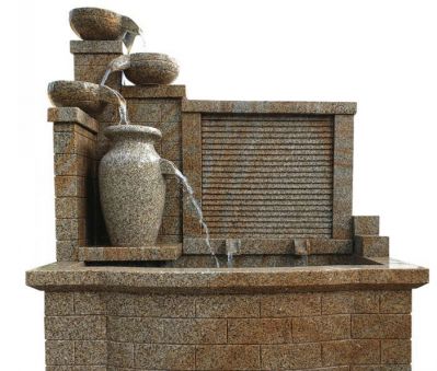 流水罐子水槽庭院流水摆件花岗岩石雕