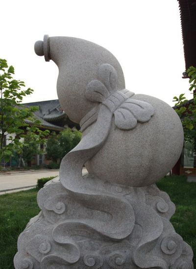 广场大理石葫芦雕塑