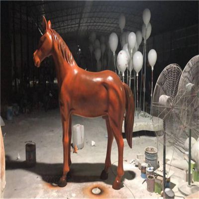 玻璃钢仿真动物景观马雕塑