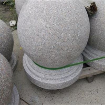 天然大理石花岗岩雕刻阻车石球小区公园门前摆件