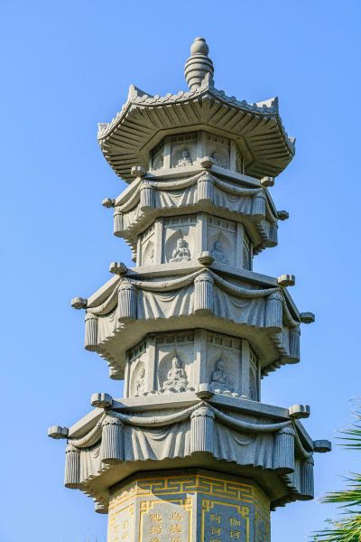 中国寺庙园林精美佛塔仿古建筑