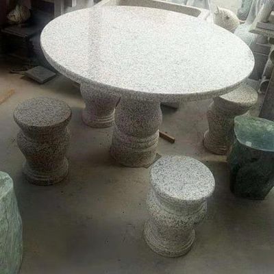 庭院家居花岗岩大理石石雕圆形石桌石凳