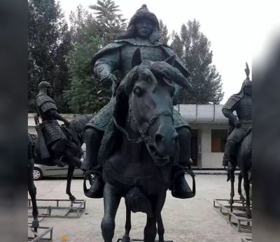 古代将军铜雕骑马雕塑