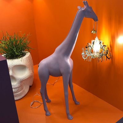 玻璃钢室内创意景观动物灯雕塑