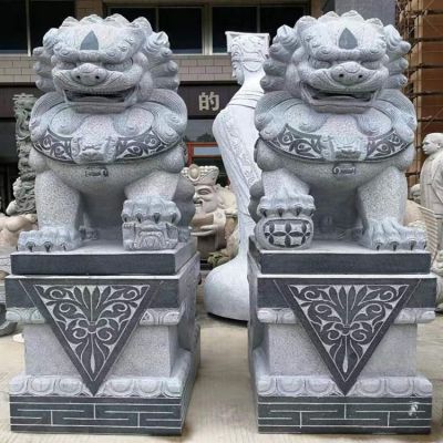 工厂企业青石石雕狮子雕塑