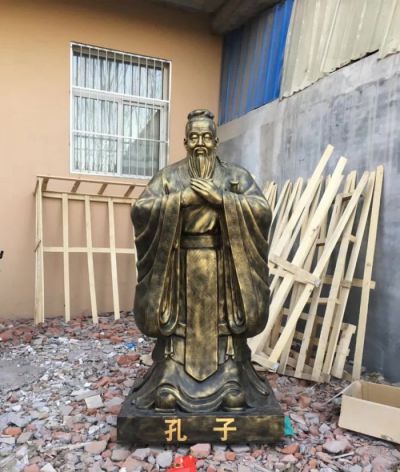 先师孔子铸铜雕塑