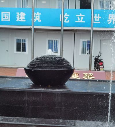 中国黑流水喷泉园林水池子石雕摆件