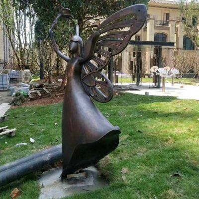 铜雕人物雕塑户外园林大型花仙子雕塑