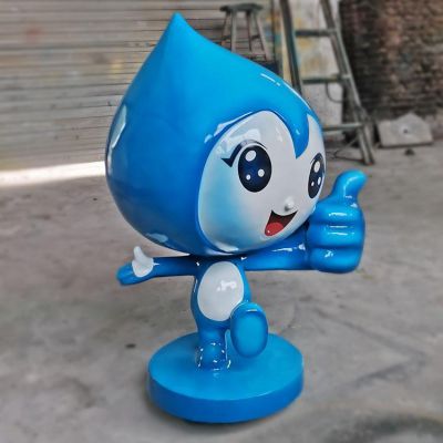 商场卡通竖大拇指的公仔
