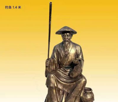 姜太公钓鱼景观铜雕的作用是啥？