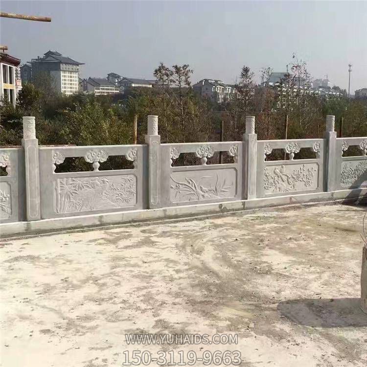 户外河道大理石石雕护栏围栏雕塑