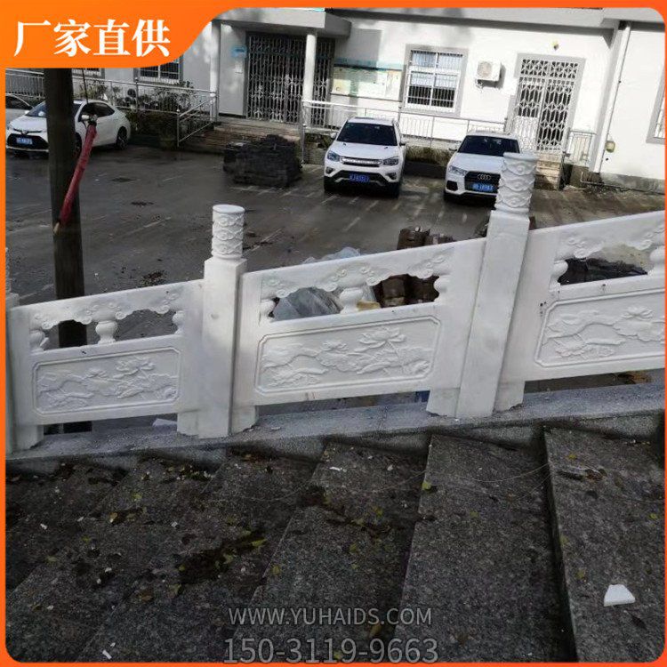 公园河道仿古雕花防护栏板雕塑
