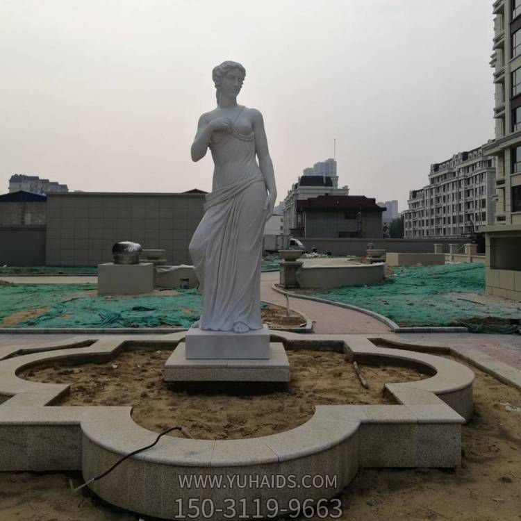 街道摆放大理石浮雕西方人物雕像雕塑