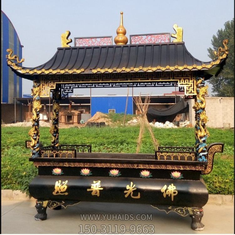 铜雕大型祈福香炉雕塑