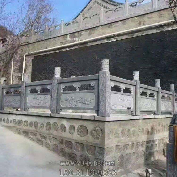 户外景区大理石石雕护栏摆件雕塑