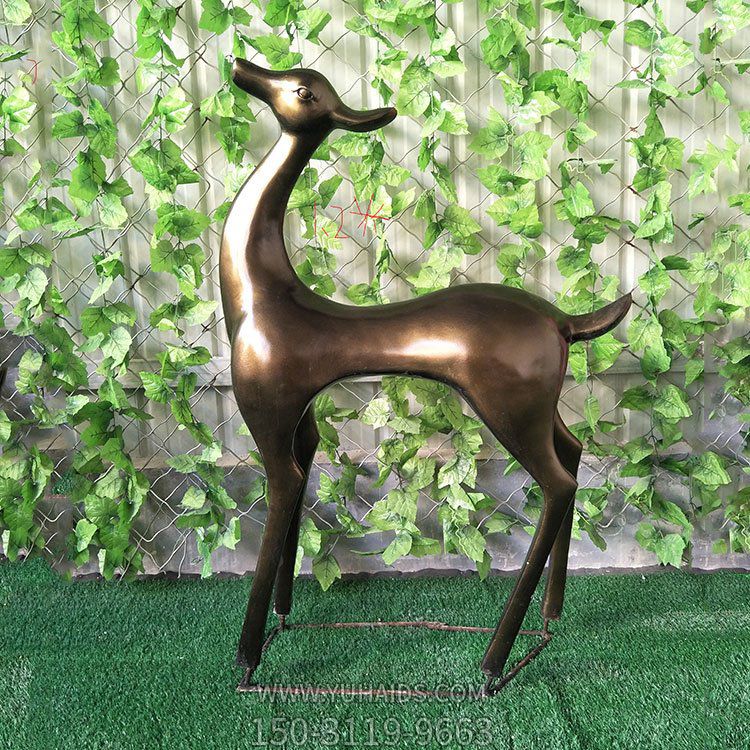 抽象鹿，玻璃钢艺术造型鹿雕塑