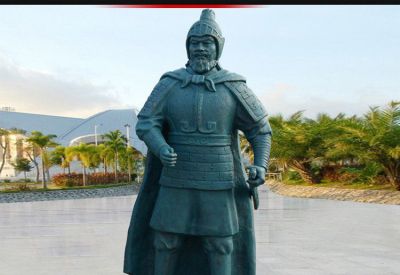 广场青铜雕天兵天将历史人物雕塑