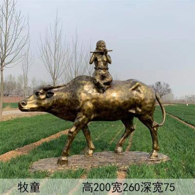 农业人物景观摆件玻璃钢仿铜人物雕塑 