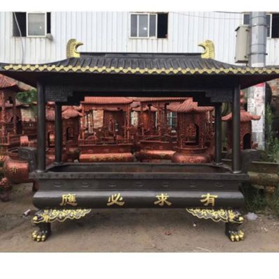 寺庙大型铜雕香炉雕塑