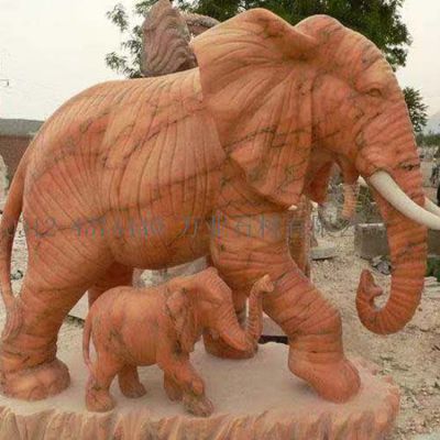 公园景区树脂大型仿真动物大象雕塑
