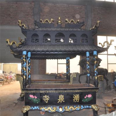 宗教庙宇摆件铜雕香炉雕塑