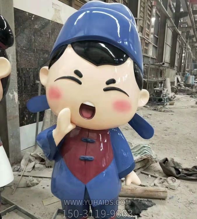 儿童培训机构摆放玻璃钢 卡通人物小品雕塑