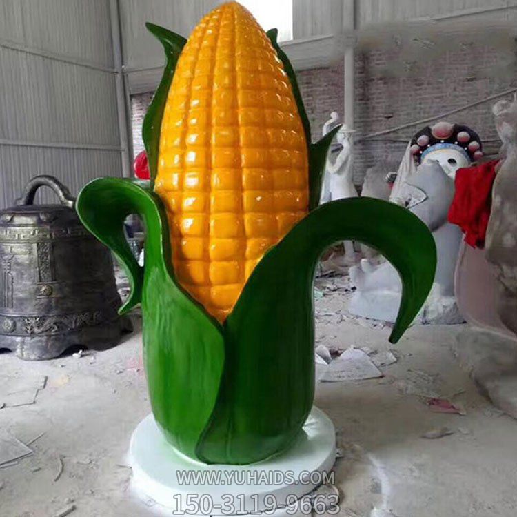 玻璃钢大型仿真玉米雕塑