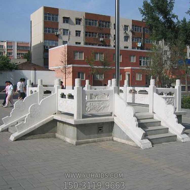 汉白玉学校升旗台雕塑