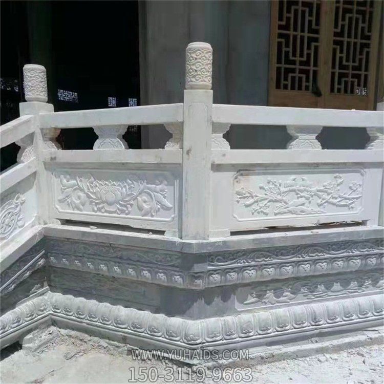 大理石石雕景观景区护栏雕塑