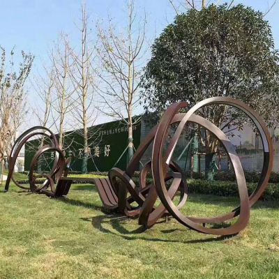 不锈钢创意艺术圆形造型广场园林景观雕塑
