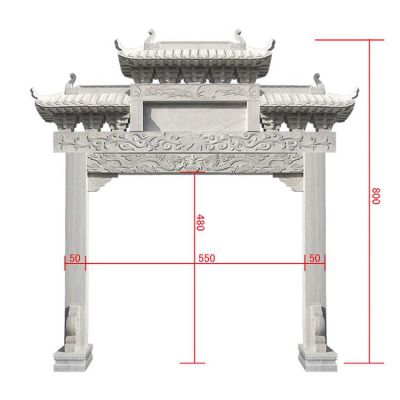 大理石石雕景观牌坊雕塑