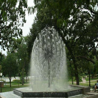 公园不锈钢蒲公英喷水喷泉园林雕塑