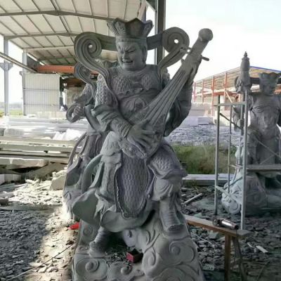 天然石材青石浮雕四大天王佛像景区寺院供奉石像