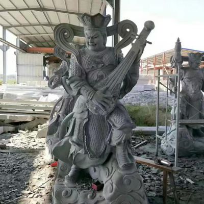 天然石材青石浮雕四大天王佛像景区寺院供奉石像