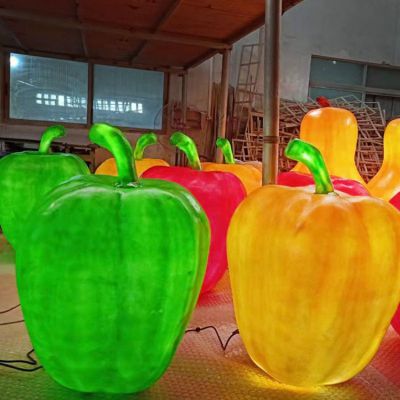 园林发光玻璃钢树脂雕塑蔬菜水果造型