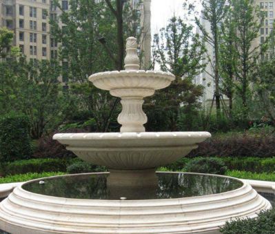 小区广场摆放欧式喷泉景观石雕