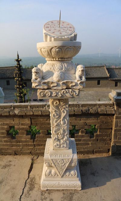 汉白玉石雕浮雕户外景观日晷雕塑