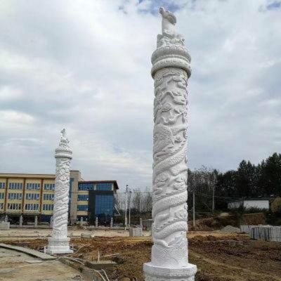 浮雕户外园林景观大型文化柱雕塑