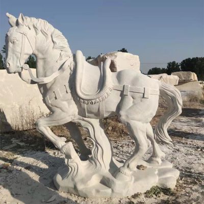 大理石石雕石材动物景观马雕塑