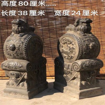 80厘米高仿古石门墩