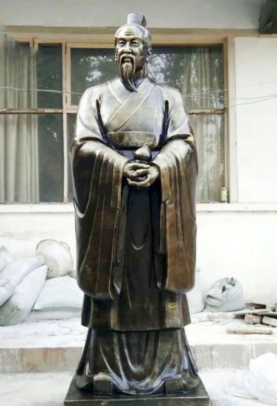 古代名医铜雕校园扁鹊雕塑