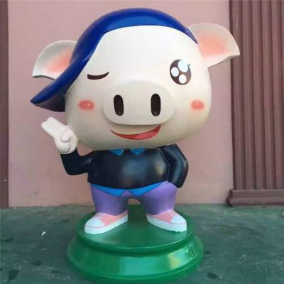 玻璃钢游乐园卡通动漫公仔雕塑
