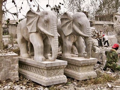 庭院寺庙创意镇宅招财大型景观装饰品大象雕塑