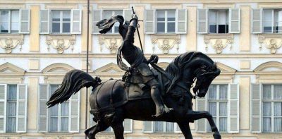 广场罗马士兵景观铜雕骑马雕塑