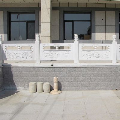 庭院台阶大理石雕刻护栏杆