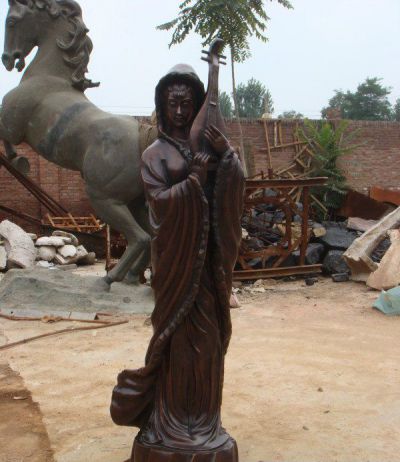 古代公园人物铜雕美女雕塑