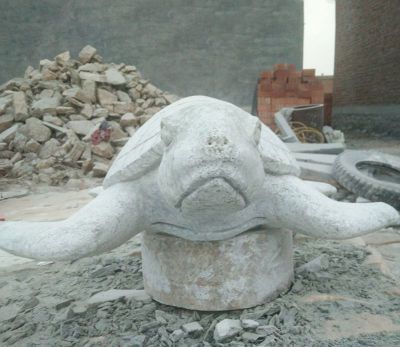 景区池塘大理石石雕浮雕乌龟雕塑