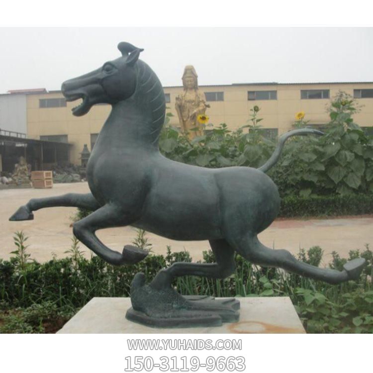 玻璃钢仿铜园林景观户外广场马雕塑