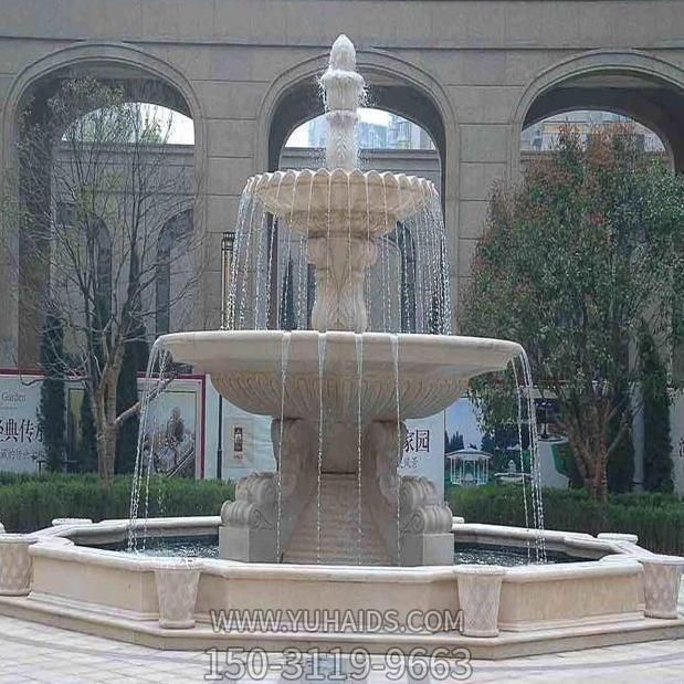 户外小区庭院欧式流水喷泉水景摆件雕塑