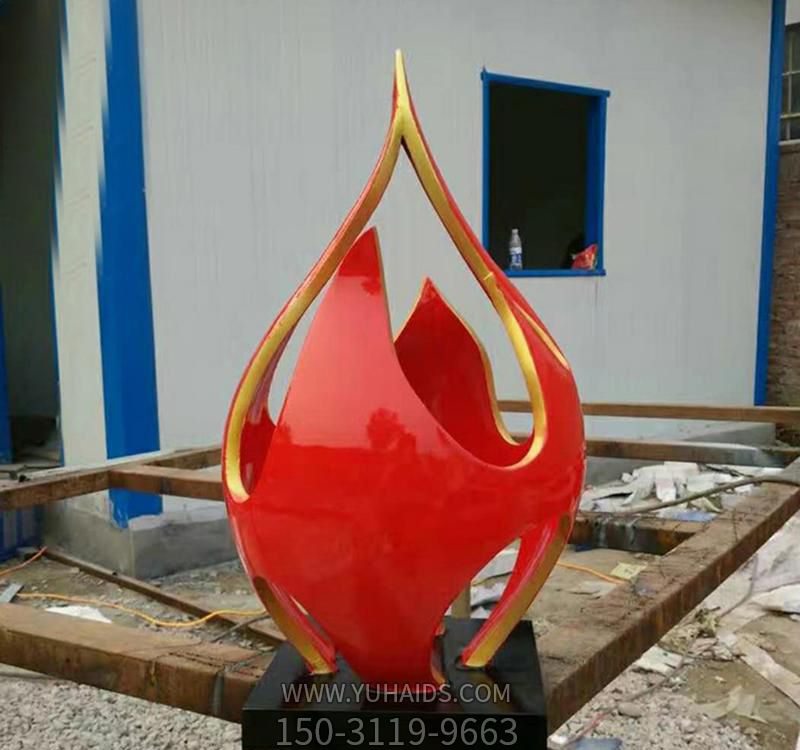 公园不锈钢艺术景观火龙果雕塑